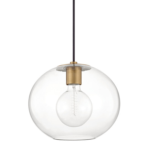 Margot One Light Pendant in Aged Brass (428|H270701L-AGB)