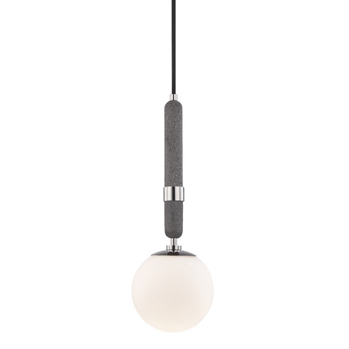 Brielle One Light Pendant in Polished Nickel (428|H289701S-PN)