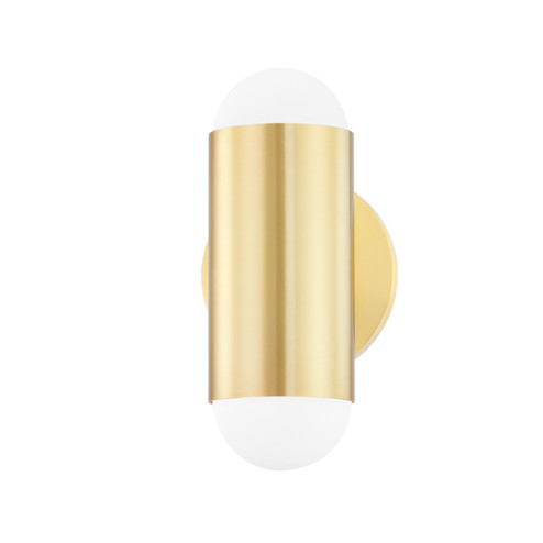 Kira Two Light Wall Sconce in Aged Brass (428|H484102-AGB)