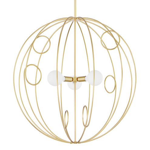 Alanis Three Light Pendant in Aged Brass (428|H485701L-AGB)