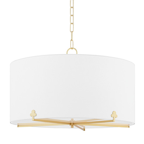 Darlene Five Light Chandelier in Aged Brass (428|H519805-AGB)