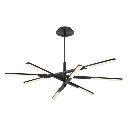 Stacked LED Chandelier in Black (281|PD-50748-BK)