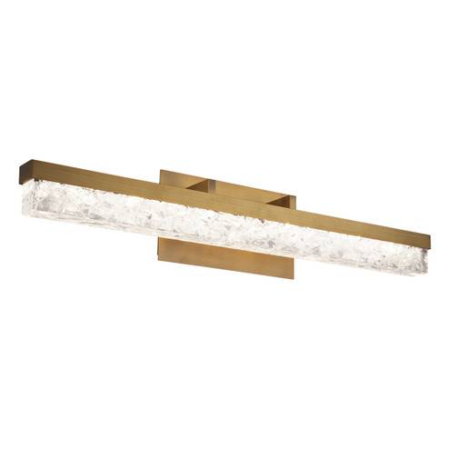 Minx LED Vanity in Aged Brass (281|WS-62029-AB)