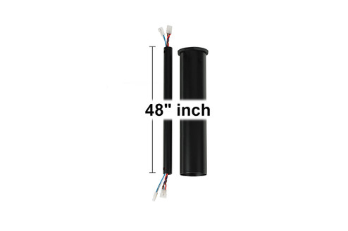 Minimalist Downrod in Matte Black (71|DRM48BK)