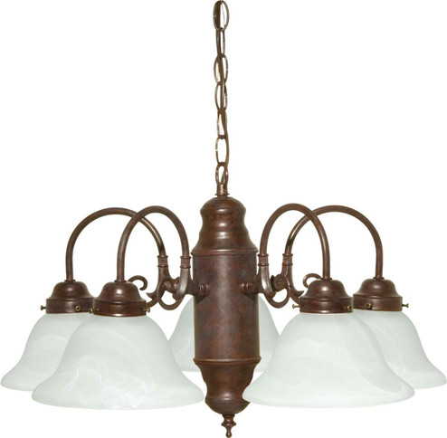 Chandelier Five Light Chandelier in Old Bronze (72|60-1291)
