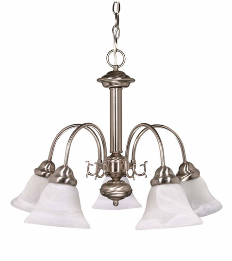 Ballerina Five Light Chandelier in Brushed Nickel (72|60-181)