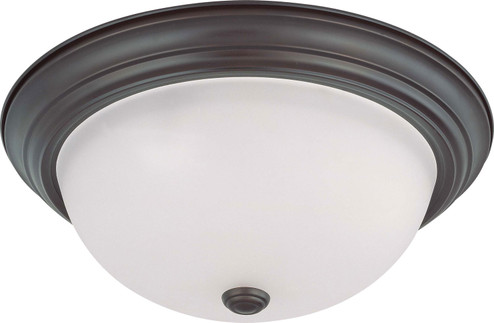 Close to Ceiling Mahogany Bronze Three Light Flush Mount in Mahogany Bronze (72|60-3147)