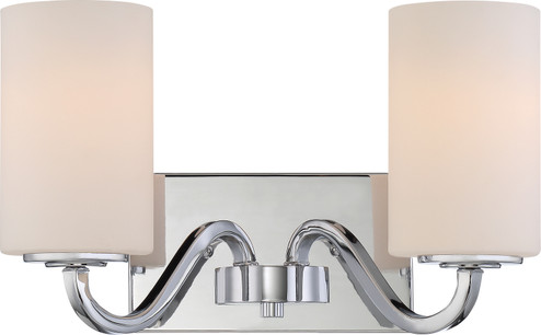 Willow Two Light Vanity in Polished Nickel (72|60-5802)