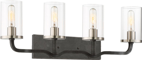 Sherwood Four Light Vanity in Iron Black / Brushed Nickel (72|60-6129)