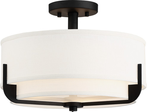 Frankie Three Light Semi Flush Mount in Aged Bronze (72|60-6545)