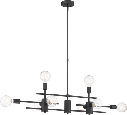 Delphi Eight Light Island Pendant in Black (72|60-6862)
