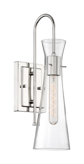 Bahari One Light Wall Sconce in Polished Nickel (72|60-6867)