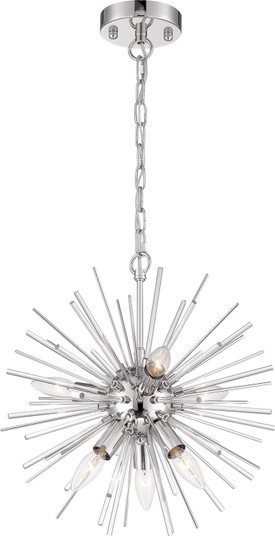 Cirrus Six Light Chandelier in Polished Nickel (72|60-6991)