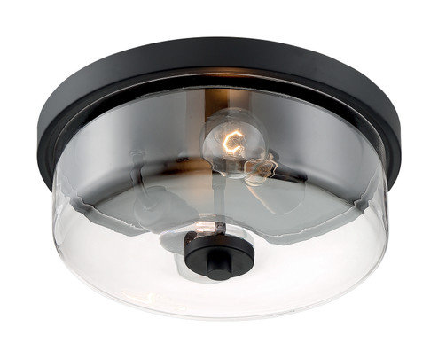 Sommerset Two Light Flush Mount in Matte Black (72|60-7268)