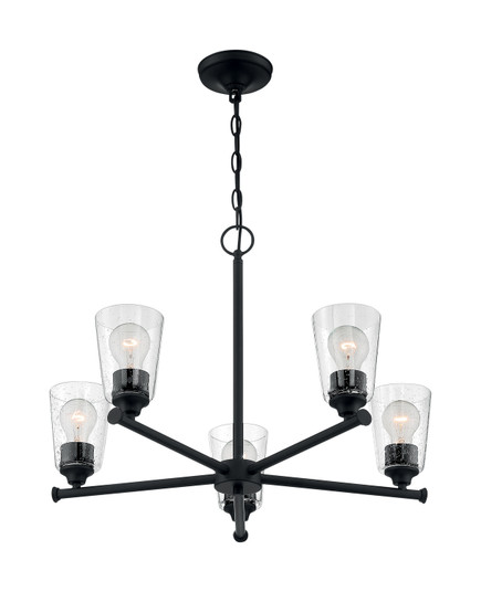 Bransel Five Light Chandelier in Matte Black (72|60-7285)