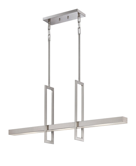 Frame LED Island Pendant in Brushed Nickel (72|62-136)