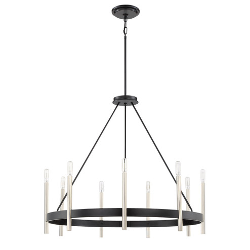 Anthem Nine Light Chandelier in Mystic Black (10|ATH5009K)