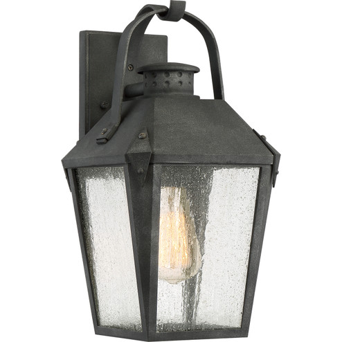 Carriage One Light Outdoor Wall Lantern in Mottled Black (10|CRG8408MB)