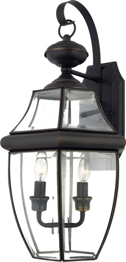 Newbury Two Light Outdoor Wall Lantern in Medici Bronze (10|NY8317Z)