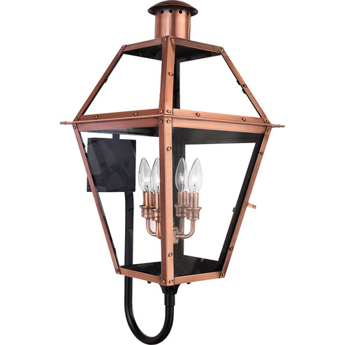 Rue De Royal Four Light Outdoor Wall Lantern in Aged Copper (10|RO8414AC)