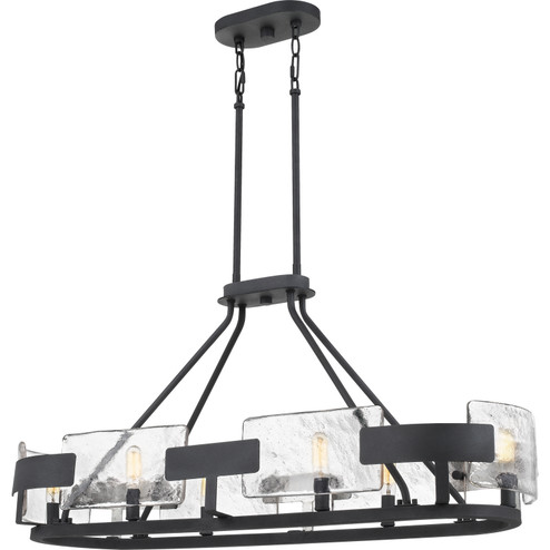 Stratum Six Light Island Chandelier in Royal Ebony (10|STM638BA)