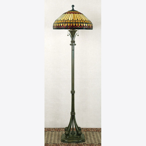 West End Two Light Floor Lamp in Brushed Bullion (10|TF9320BB)