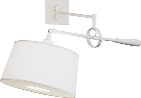 Real Simple One Light Wall Swinger in Stardust White Powder Coat over Steel (165|1809)