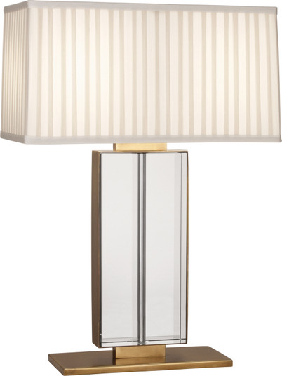 Sloan Two Light Table Lamp in Lead Crystal w/Aged Brass (165|1957)