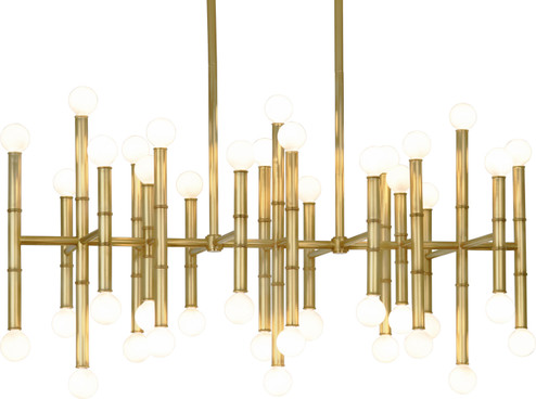 Jonathan Adler Meurice 42 Light Chandelier in Modern Brass (165|687)