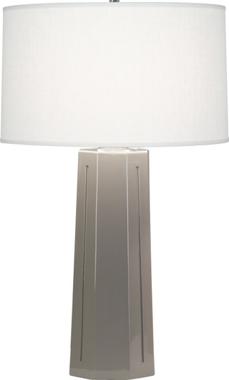 Mason One Light Table Lamp in Smoky Taupe Glazed Ceramic (165|972)