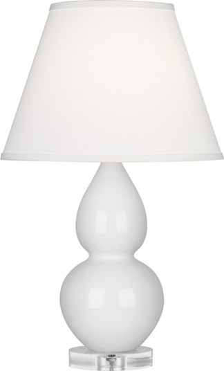 Small Double Gourd One Light Accent Lamp in Lily Glazed Ceramic w/Lucite (165|A690X)