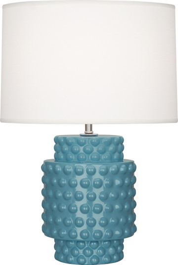 Small Dolly One Light Accent Lamp in Steel Blue Glazed Textured Ceramic (165|OB801)