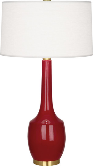 Delilah One Light Table Lamp in Oxblood Glazed Ceramic (165|OX701)