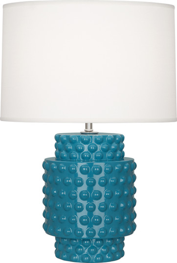 Small Dolly One Light Accent Lamp in Peacock Glazed Textured Ceramic (165|PC801)