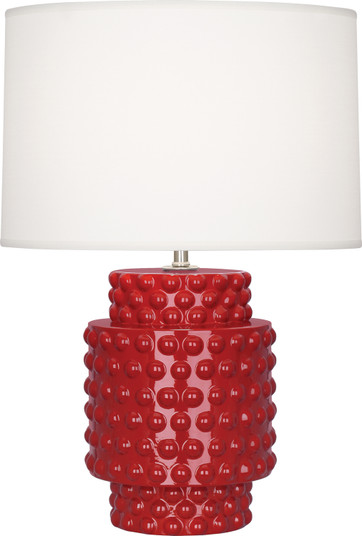 Dolly One Light Accent Lamp in Ruby Red Glazed Textured Ceramic (165|RR801)