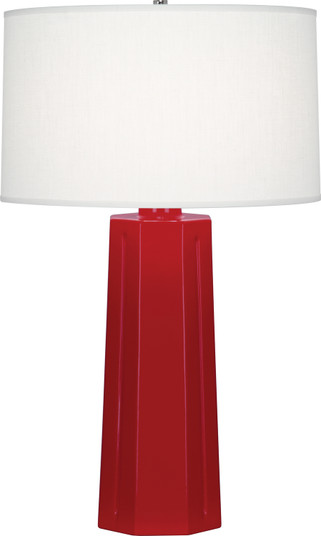 Mason One Light Table Lamp in Ruby Red Glazed Ceramic (165|RR960)