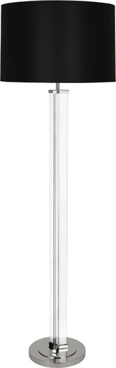Fineas One Light Floor Lamp in Clear Glass and Polished Nickel (165|S473B)