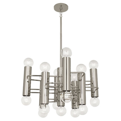 Jonathan Adler Milano 17 Light Pendant in Polished Nickel (165|S903)