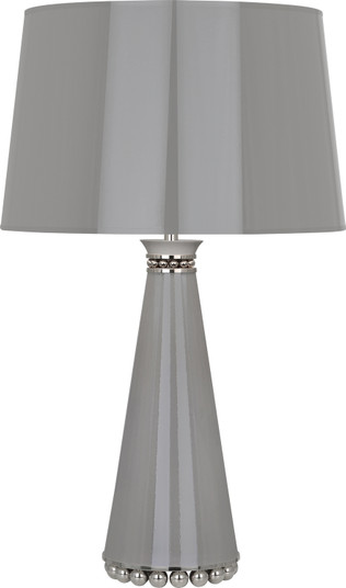 Pearl One Light Table Lamp in Smokey Taupe Lacquered Paint, Polished Nickel (165|ST45)