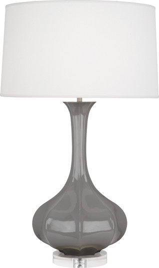 Pike One Light Table Lamp in Smoky Taupe Glazed Ceramic w/Lucite (165|ST996)