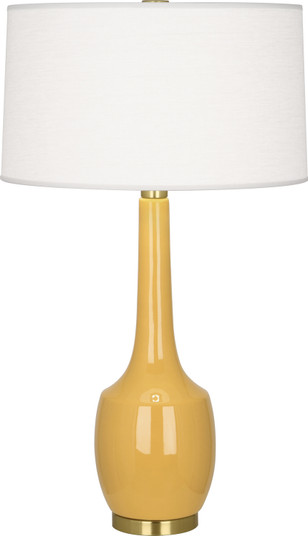 Delilah One Light Table Lamp in Sunset Yellow Glazed Ceramic (165|SU701)