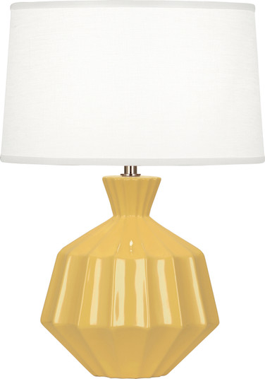 Small Orion One Light Accent Lamp in Sunset Yellow Glazed Ceramic (165|SU989)