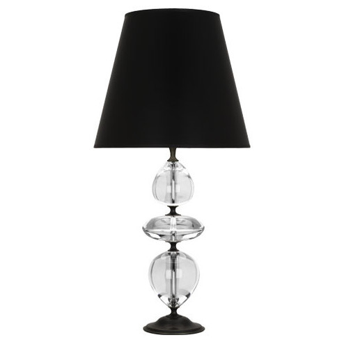 Williamsburg Orlando One Light Table Lamp in Deep Patina Bronze w/ Clear Crystal (165|Z260B)