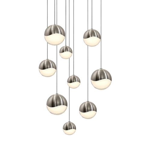 Grapes LED Pendant in Satin Nickel (69|2916.13-AST)