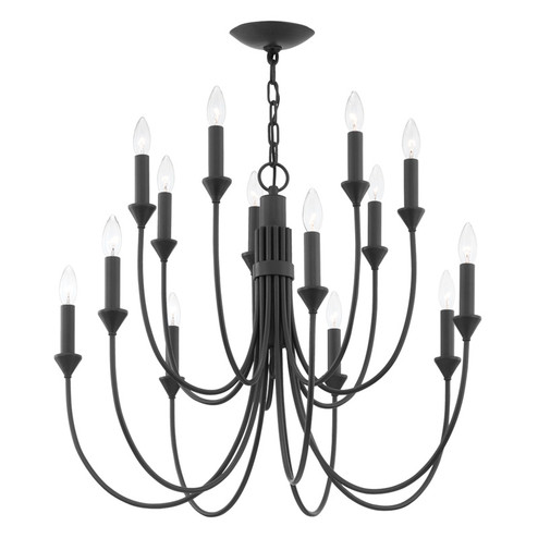 Cate 14 Light Chandelier in Forged Iron (67|F1014-FOR)