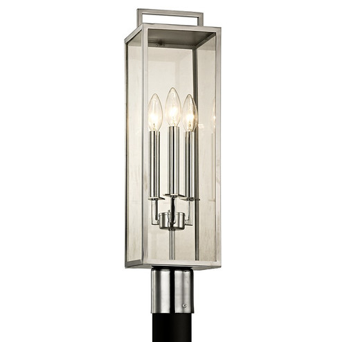 Beckham Three Light Post Lantern in Polished Stainless (67|P6535)