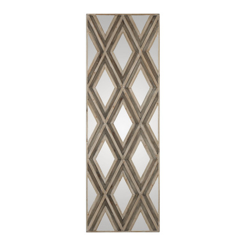 Tahira Wall Mirror in Ivory And Chestnut Gray (52|04116)