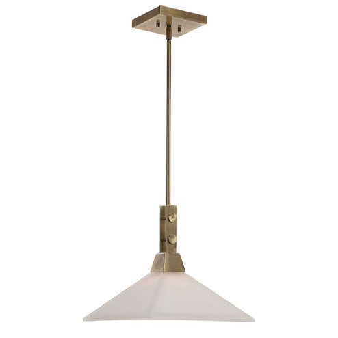 Brookdale One Light Pendant in Aged Brass (52|21547)