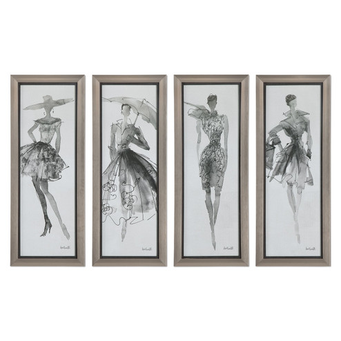 Fashion Sketchbook Wall Art in Champagne Silver (52|33624)