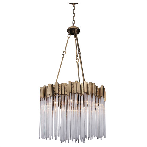 Matrix Nine Light Pendant in Havana Gold (137|309P09HG)